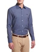 Denim-dyed Gabardine Long-sleeve Sport
