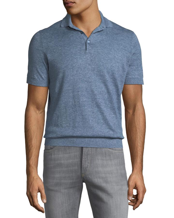 Men's Linen-cotton Polo