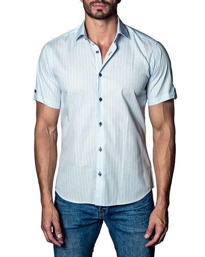 Striped Short-sleeve Sport Shirt,