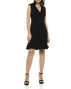 Adeyln V-neck Sleeveless Fit-&-flare Dress