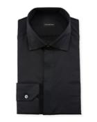Men's Hidden-button Covered Placket Formal