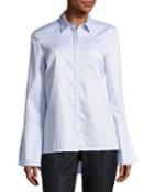 Oxford Bell-sleeve Shirt,