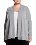 Relaxed Open Cashmere Cardigan,