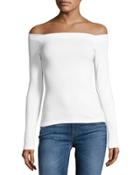 Off-the-shoulder Cotton Top
