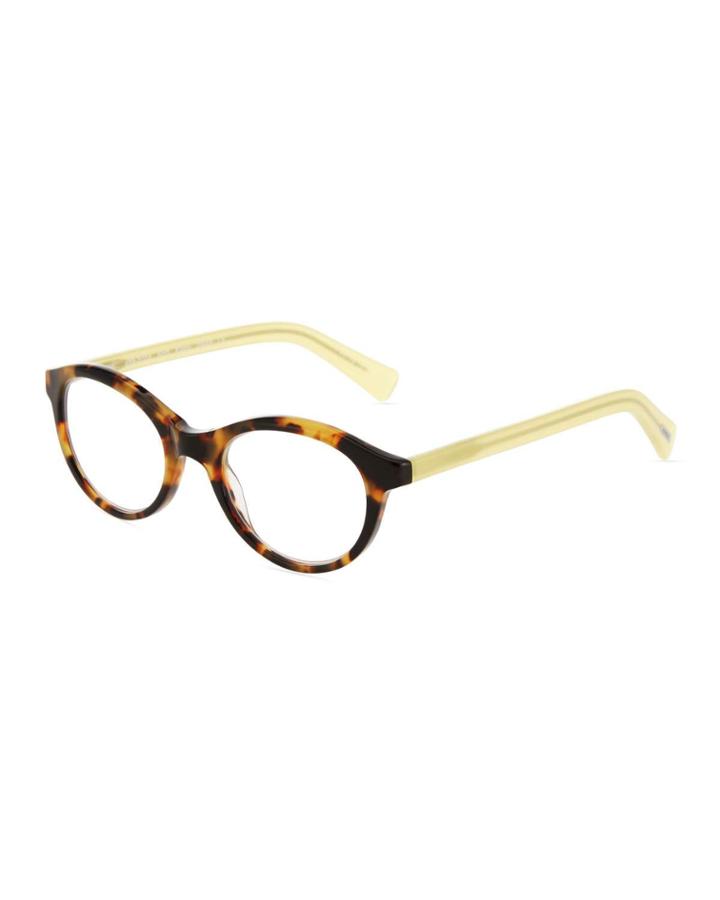 Soft Kitty Round Acetate Reading Glasses, +1.75