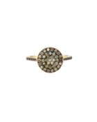 14k Gold Diamond Pave Ring,