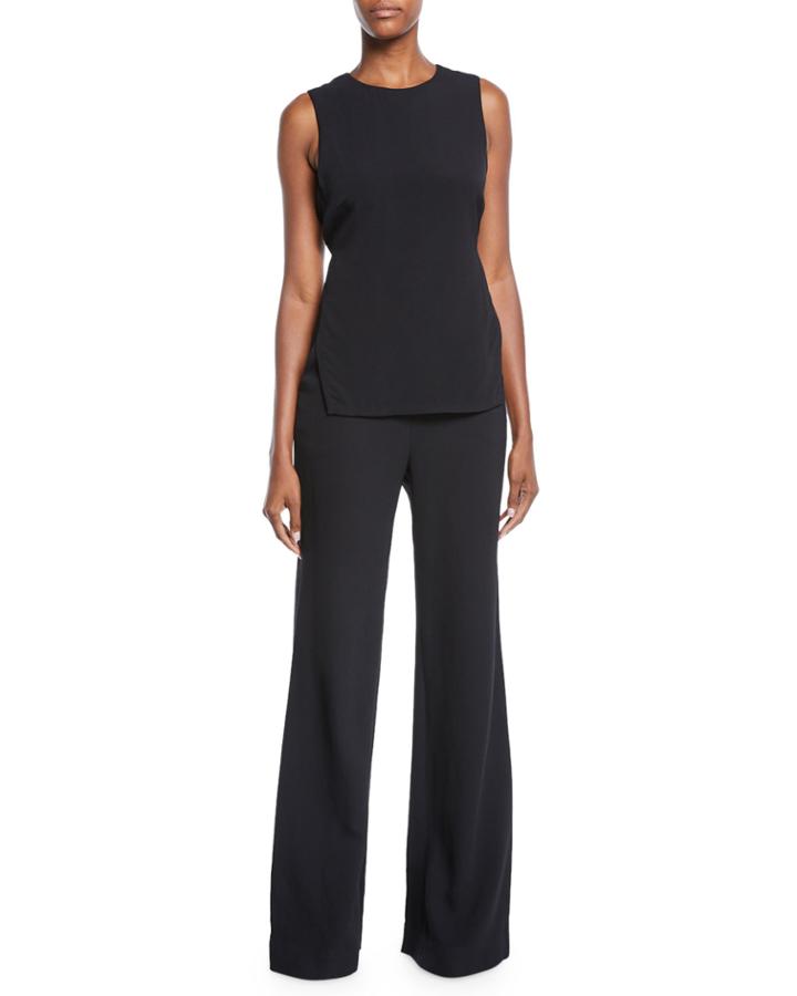 Friedan Open-back Sleeveless Jumpsuit