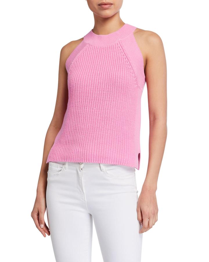 Shaker Rib Halter Top