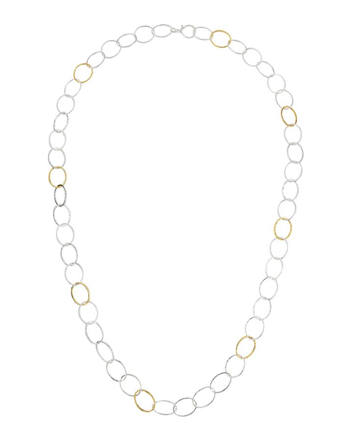 Hoopla Oval-link Necklace,