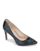 Riley Snake-embossed Pumps