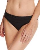 Stitch Banded Swim Bottom, Black