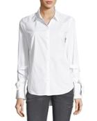 Tie-sleeve Button-front