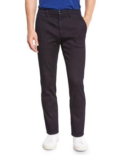Tonal Patchwork Pants, Navy