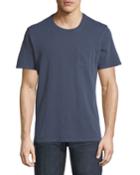Finley Crewneck Vintage Tee, Blue
