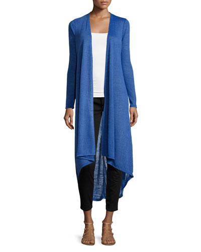 Long Knit Duster, Royal Blue
