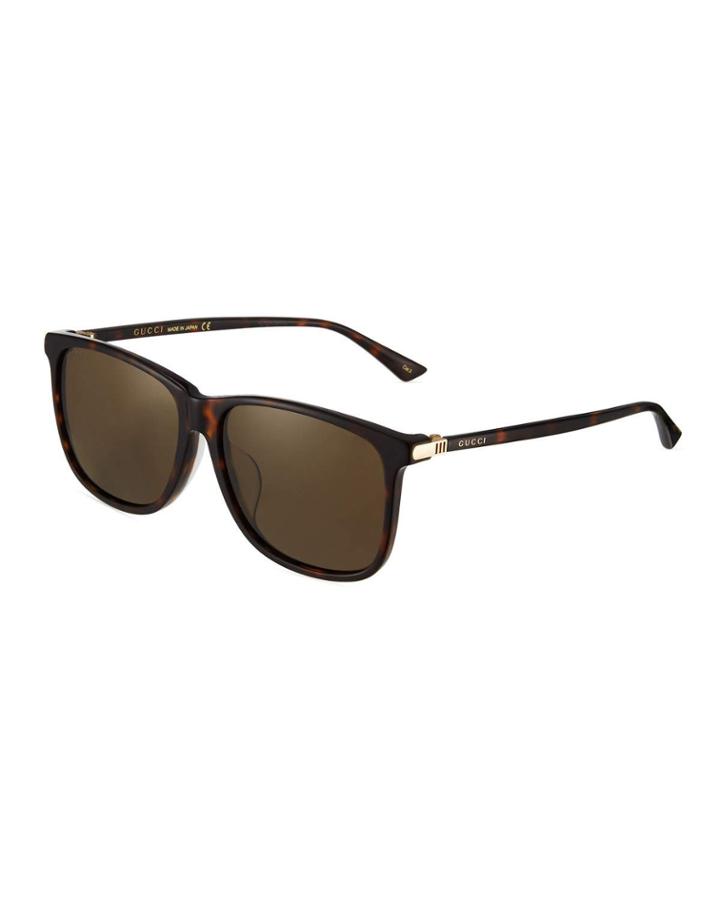 Men's Square Tortoise Acetate