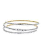 14k Two-tone Diamond Wrap Bracelet