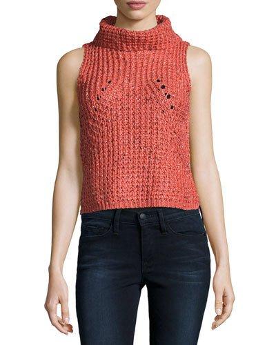 Sleeveless Cowl-neck Chunky