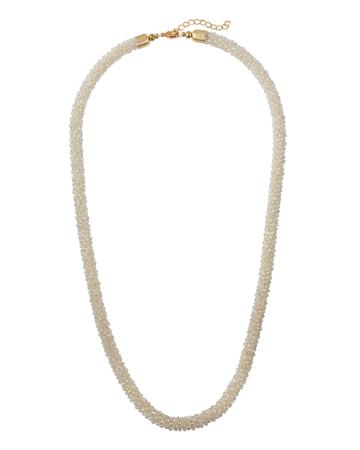 Long Beaded Crochet Necklace
