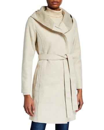 Hooded Wrap Coat