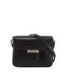 Nobile Small Croc-embossed Leather