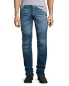 Blake Slim Moto Jeans, Blue