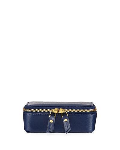 Leather Zip-around Jewelry Case