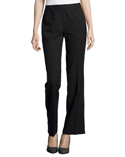 Classic Stretch-knit Pants, Black