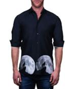 Men's Fibonacci Shaped Sport Shirt - Wolf Black