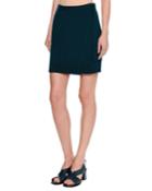 Cashmere Wrap Miniskirt, Blue