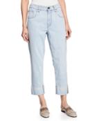 Acid-washed Straight-leg Jeans