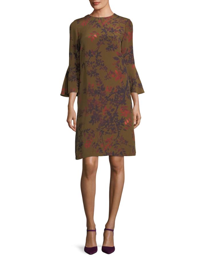 Sidra Bell-sleeve Garden Floral