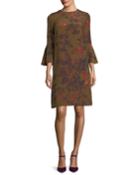 Sidra Bell-sleeve Garden Floral