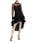 Lace Confetti Ruffled Tunic-dress