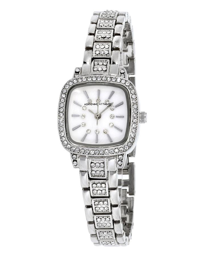 24mm Crystalized Square Watch W/ Bracelet