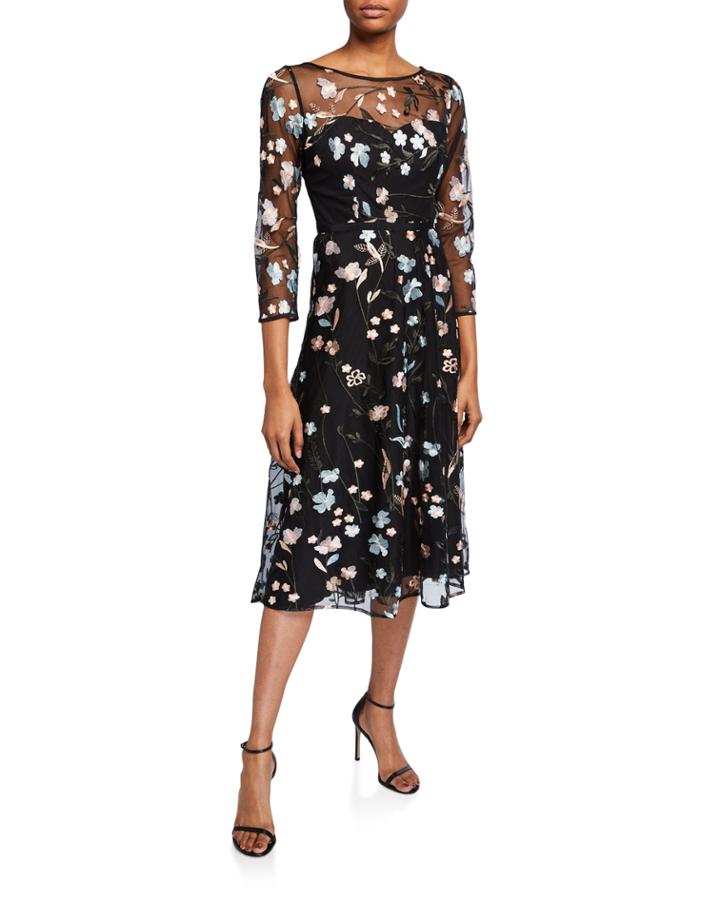 Floral Embroidered Illusion