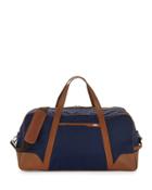 Large Nylon Duffle Bag, Navy/luggage