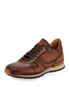 Mixed Leather Platform