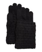 Minerva Jersey Popcorn-stitch Gloves