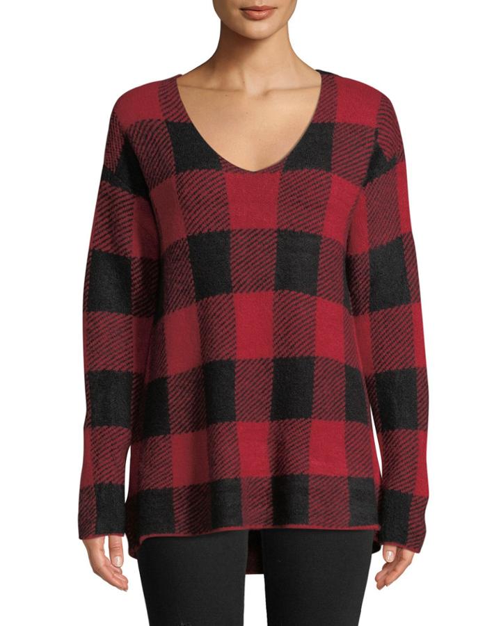 Buffalo Check V-neck