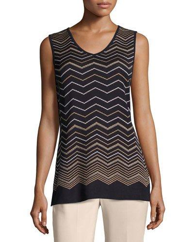 Chevron-knit Tank,