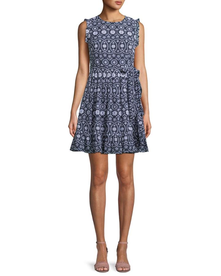 Sleeveless Eyelet Wrap
