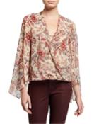 Floral Faux Wrap Top