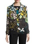 Bane Aquarelle Floral Place Print Jacket, Fantasy