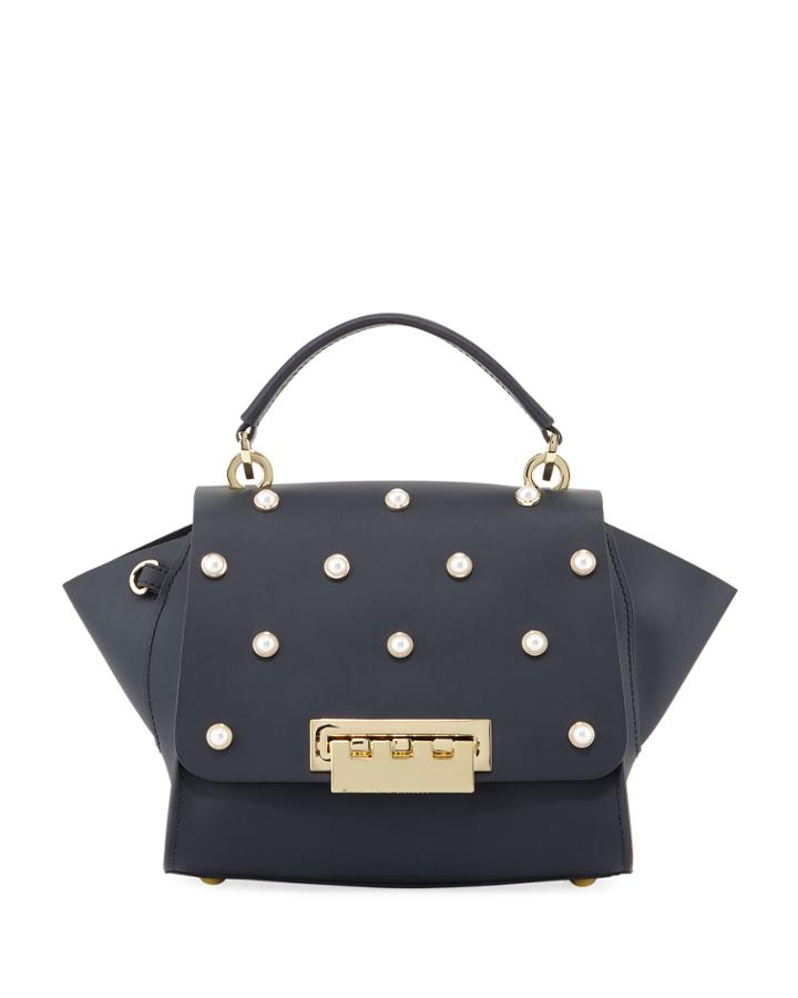 Eartha Iconic Pearly Crossbody Bag, Dark Blue