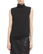 Cotton Jersey Turtleneck Tank