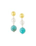 Limited Edition Double-drop Earrings, Turquoise