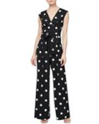 Wide-leg Polka Dot Jumpsuit