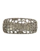 Bavna Champagne Diamond Cutout Bangle Bracelet, Women's,