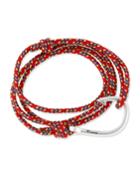 Hook Rope Bracelet, Red
